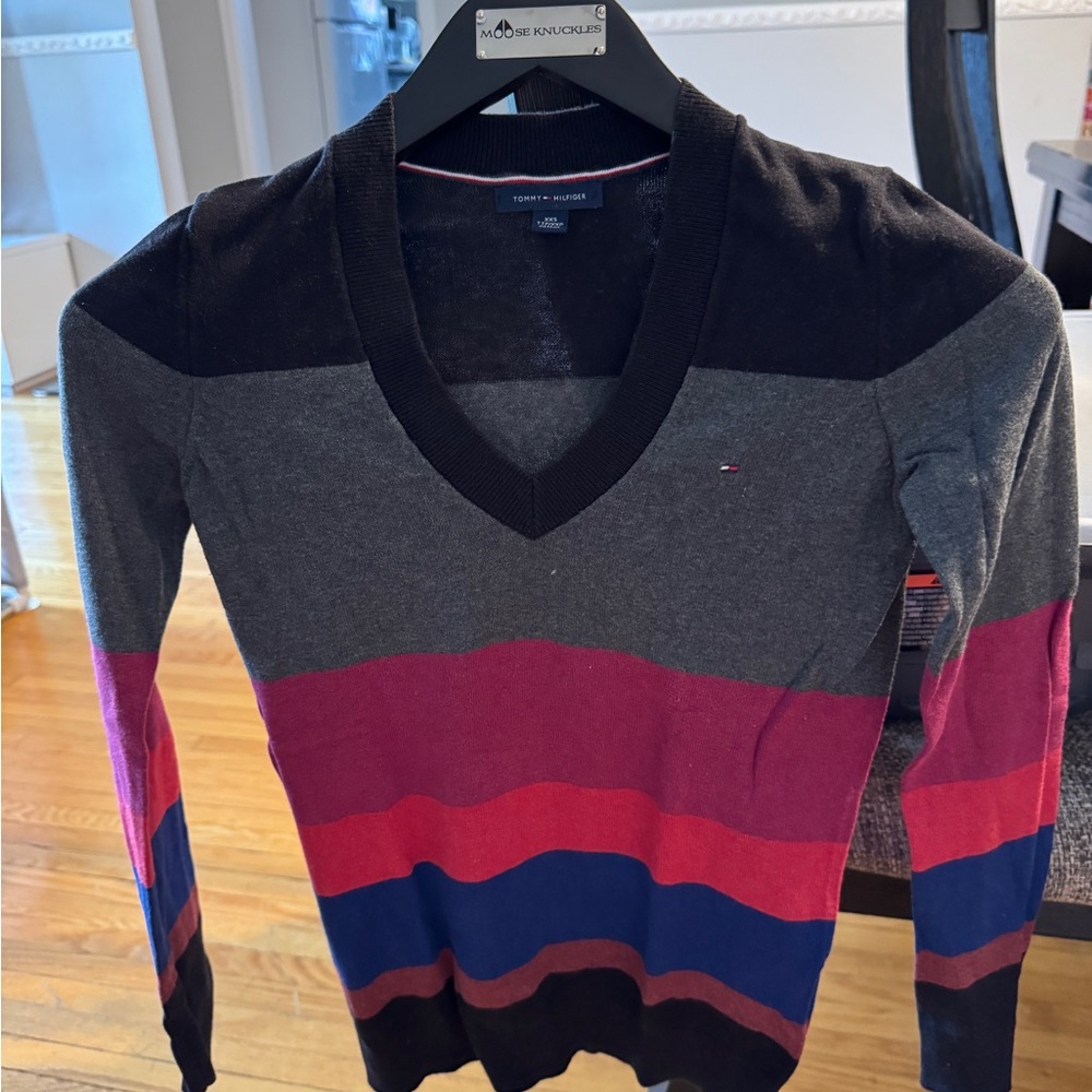 Tommy Hilfiger Multicolor V-Neck Sweater